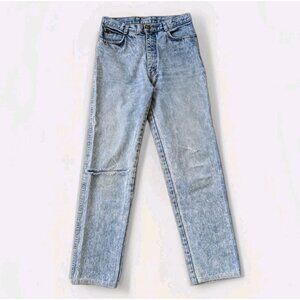 Vintage 80s Acid Wash High-Waist Jerico Denim Jeans-Distressed-Womens 30x30 Read